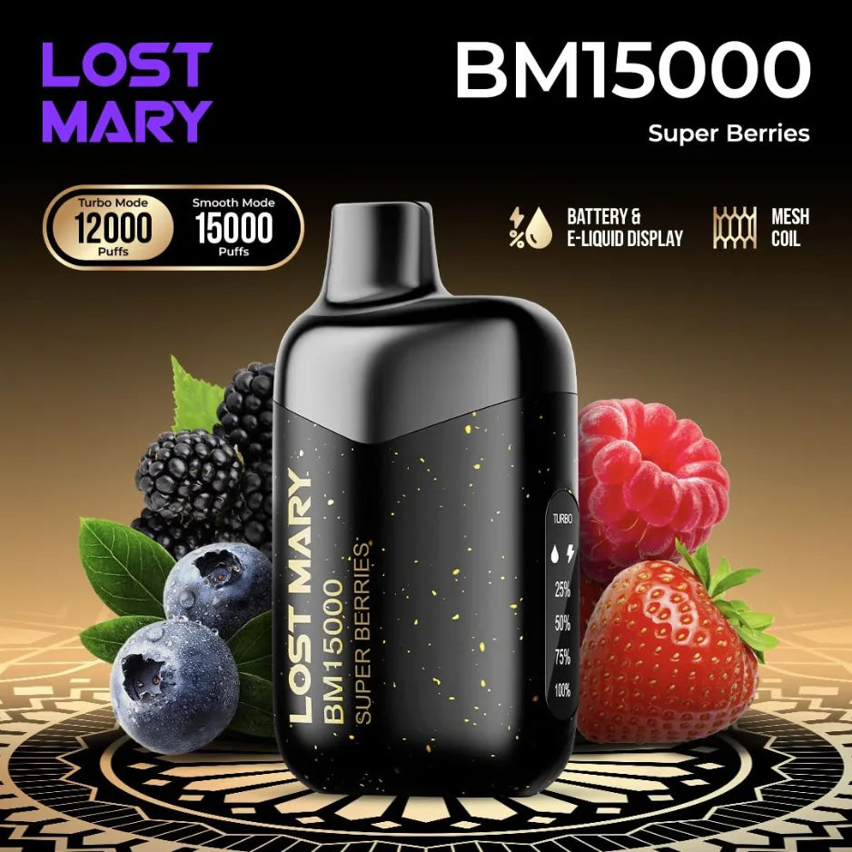 Lost Mary BM15000 Puffs Super Berries Disposable Vape 50mg in Dubai, UAE