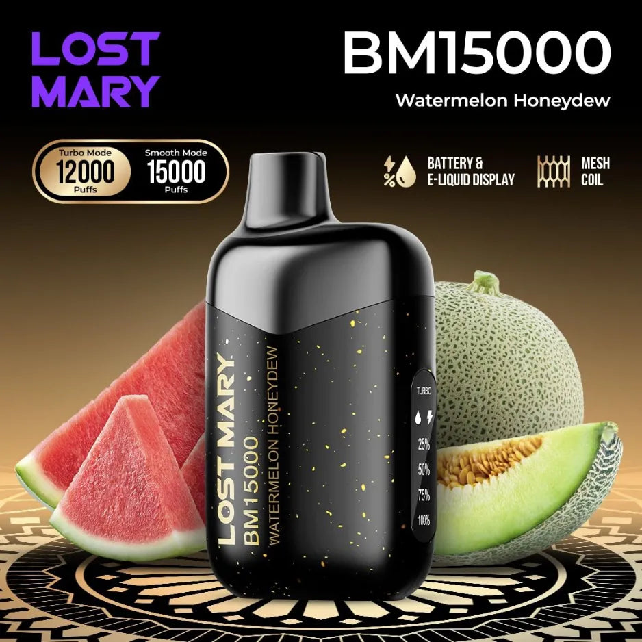 Lost Mary BM15000 Puffs Watermelon Honeydew Disposable Vape 50mg in Dubai, UAE
