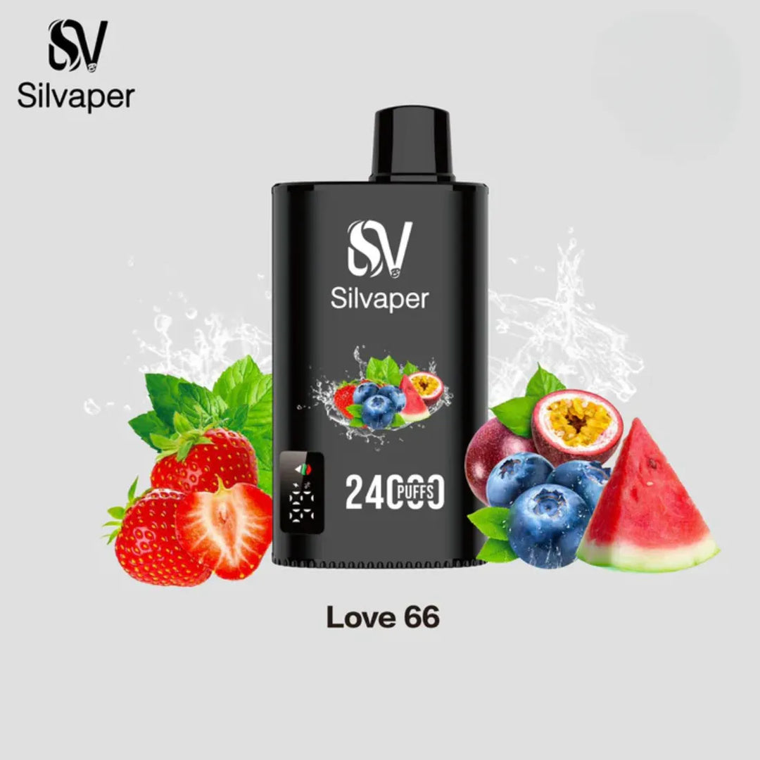 Love 66 - Silvaper 24000 Puffs Disposable Vape 2% Nicotine in Dubai, UAE
