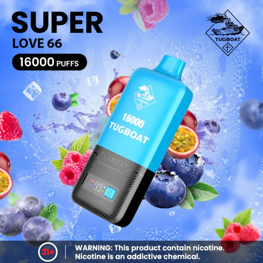 Love666 - Tugboat Super 16000 Puffs Disposable Vape Pod 5% Nicotine in Dubai, UAE