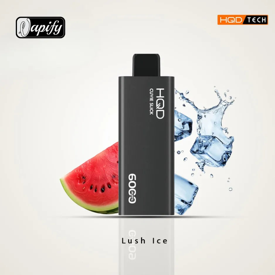 Lush Ice  - HQD Cuvie Slick 6000 Puffs Disposable Vape 2% Nicotine in Dubai, UAE