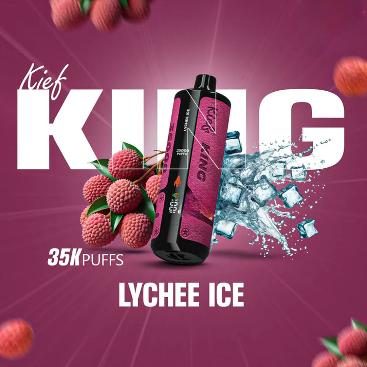 Lychee Ice - KIEF King 35000 Puffs Disposable Vape 3mg in Dubai, UAE