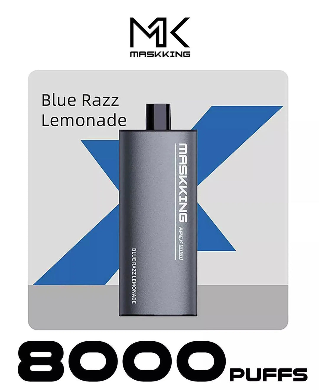 Blue Razz Lemonade  - MASKKING Apex 8000 Puffs Disposable Vape in Dubai, UAE