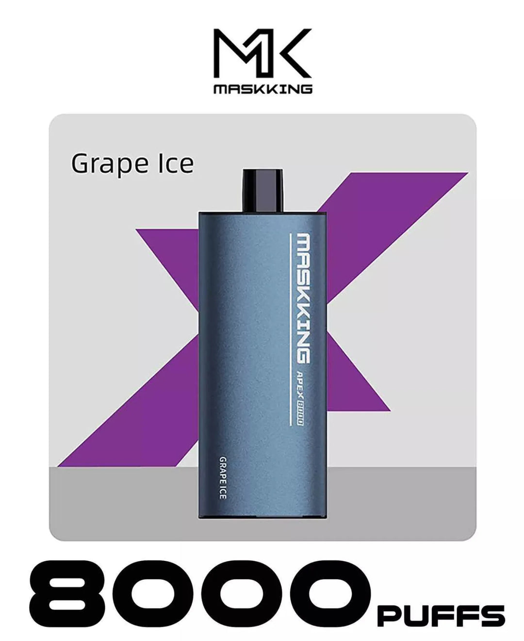 Grape ice  - MASKKING Apex 8000 Puffs Disposable Vape in Dubai, UAE