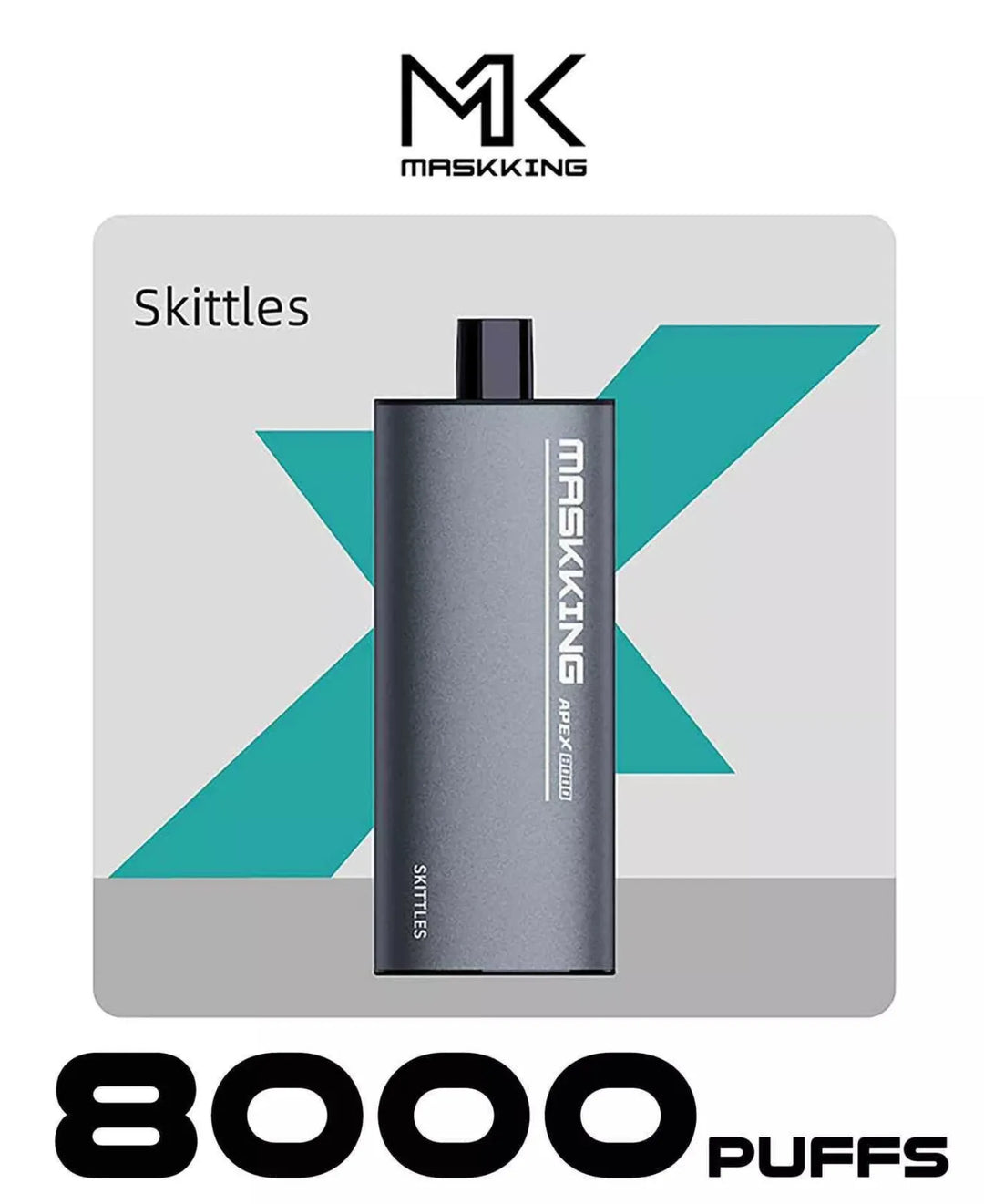 Skittles  - MASKKING Apex 8000 Puffs Disposable Vape in Dubai, UAE
