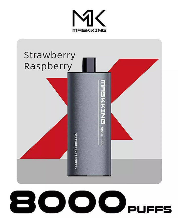 Strawberry Raspberry  - MASKKING Apex 8000 Puffs Disposable Vape in Dubai, UAE