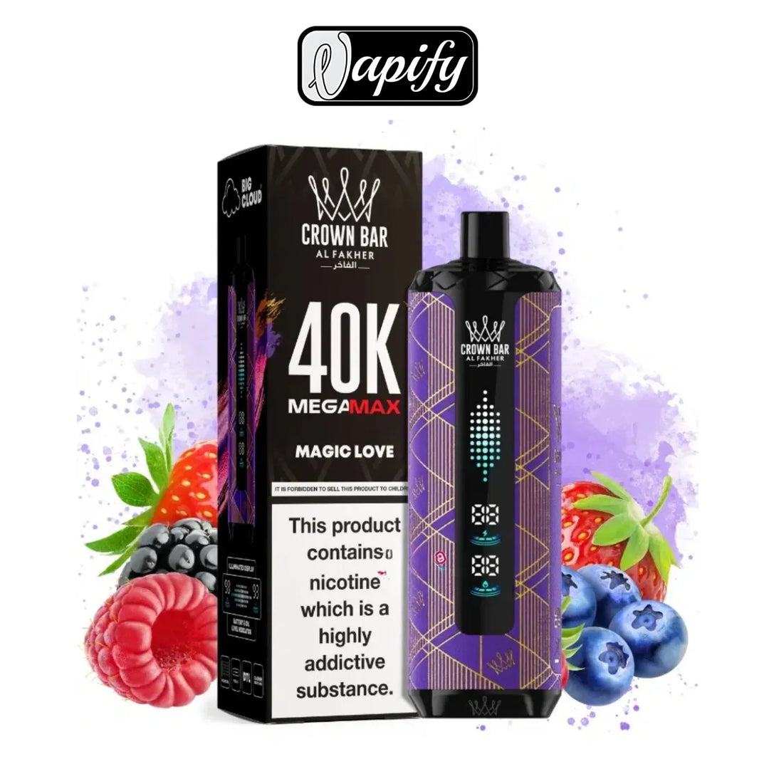 Magic Love  - Crown Bar Al Fakher Mega Max 40000 Puffs in Dubai, UAE