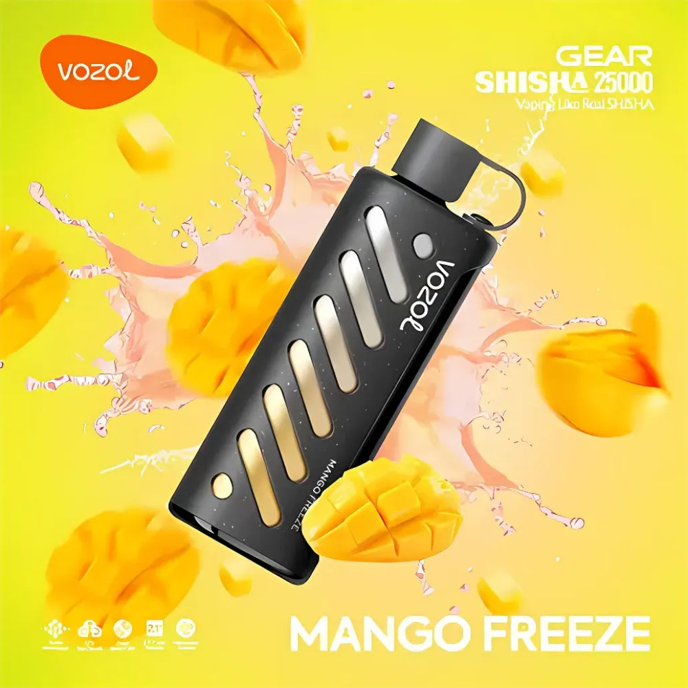 Mango Freeze- VOZOL Gear Shisha 25000 Puffs Dual Mode Disposable Vape 5mg in Dubai, UAE