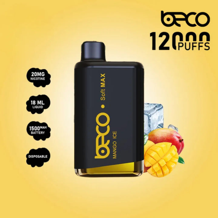 Mango Ice  - Beco Soft Max 12000 Puffs Disposable Vape in Dubai, UAE
