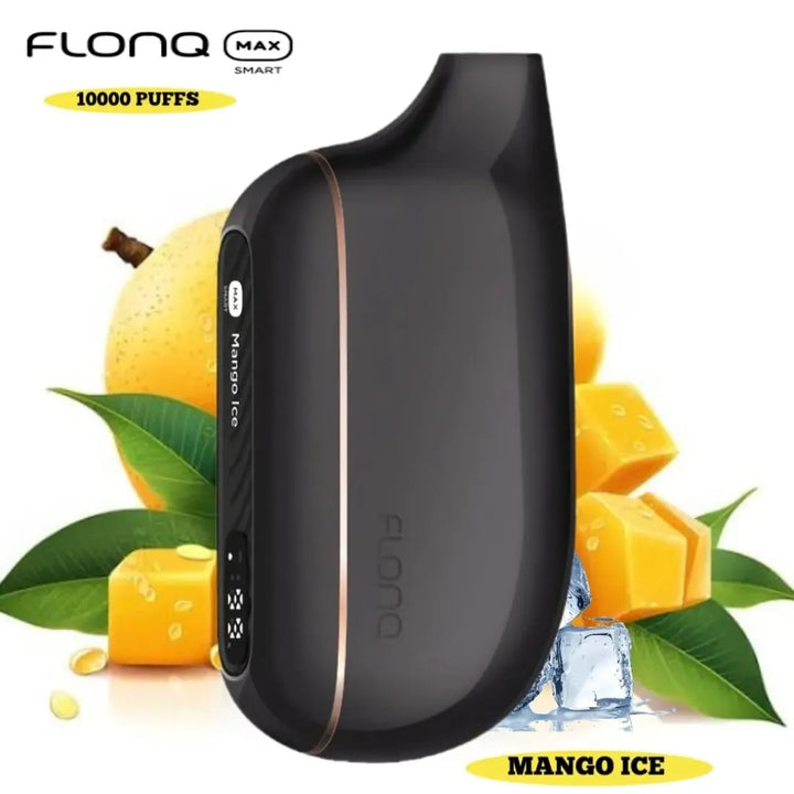 Mango Ice Malaki Flonq Max Smart 10000 Puffs Disposable Vape 20mg in Dubai, UAE