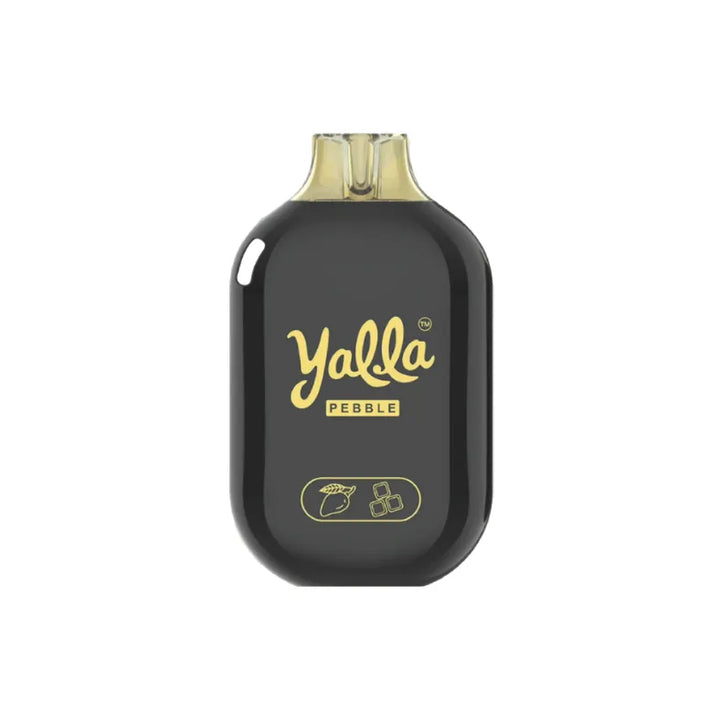 Mango Ice  - Yalla Pebble 6000 Puffs Disposable Vape 20mg in Dubai, UAE