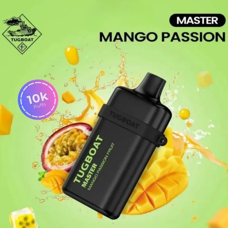 Mango Passion Fruit- Tugboat Master 10000 Puffs Disposable Vape 20mg in Dubai, UAE