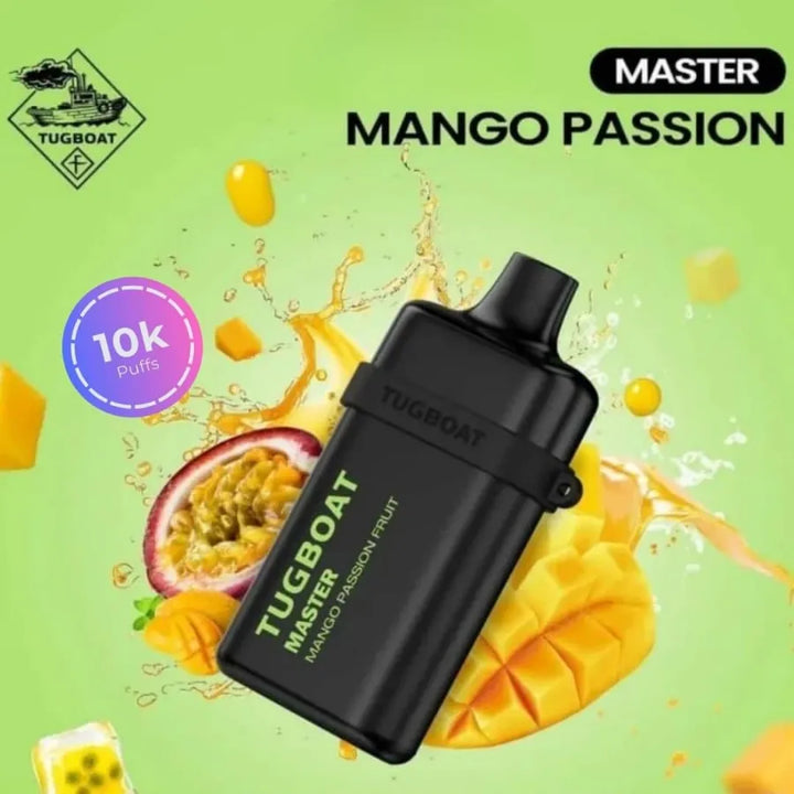 Mango Passion Fruit- Tugboat Master 10000 Puffs Disposable Vape 20mg in Dubai, UAE
