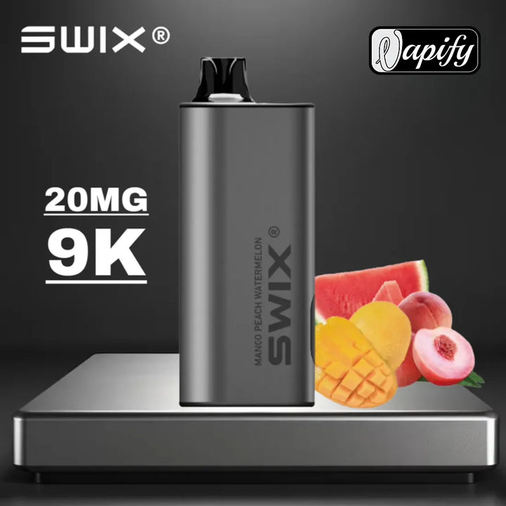Mango Peach Watermelon - Swix Mate 9000 Puffs Non-Rechargeable Disposable Vape 20mg in Dubai, UAE