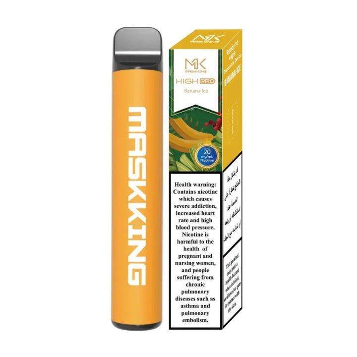 Banana Ice -Maskking High Pro 1600 Puffs Disposable Vape in Dubai, UAE