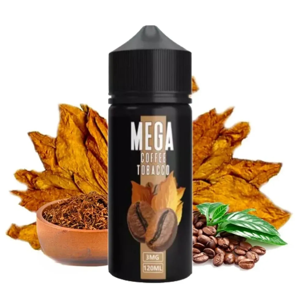 Mega120mLVapeE-liquidGrand3mg-CoffeeTobacco