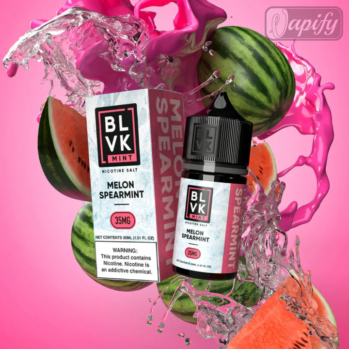 Melon Spearmint -BLVK MINT Series Saltnic 30ml E-Liquid in Dubai, UAE