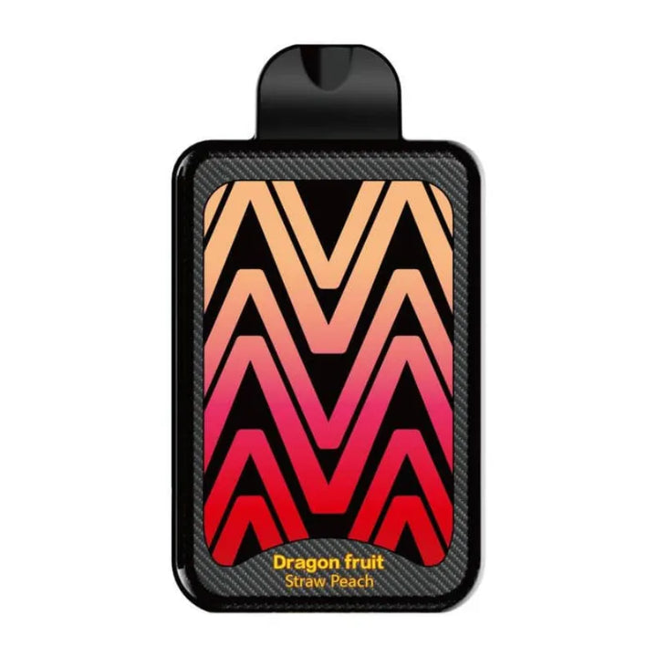 Dragon Fruit Straw Peach  - MeVape Reload 8000 Puffs Disposable Vape 20MG in Dubai, UAE