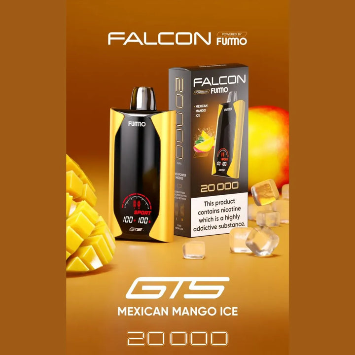 Mexican Mango Ice  - Fummo Falcon GTS 20000 Puffs Disposable Vape 50mg in Dubai, UAE 