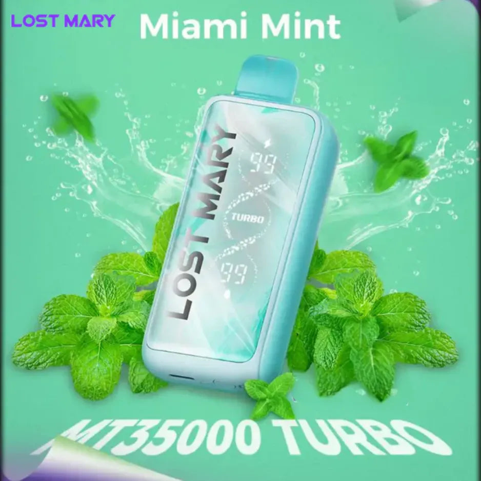 Miami Mint - Lost Mary MT35000 Puffs Disposable Vape 50mg in Dubai, UAE 