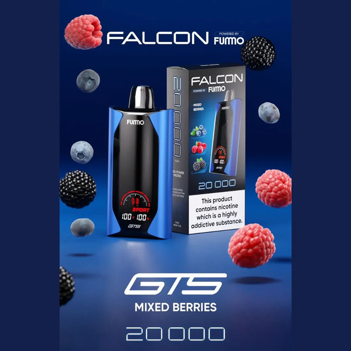 Mixed Berries - Fummo Falcon GTS 20000 Puffs Disposable Vape 50mg in Dubai, UAE 