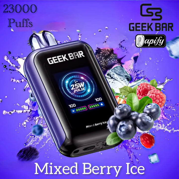 Mixed Berry Ice  - Geek Bar 23000 Puffs 50mg Disposable Vape in Dubai, UAE