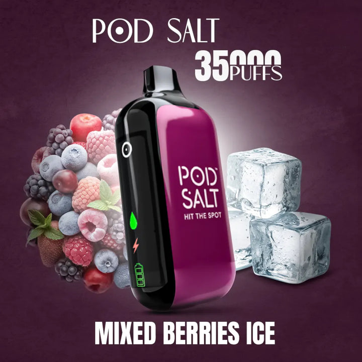 Mixed Berries Ice - Pod Salt 35000 Puffs Disposable Vape 20mg in Dubai, UAE