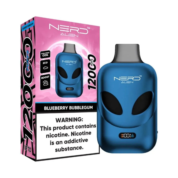 NERD_Alien_12000_Puffs_-_Blueberry_Bubble_Gum