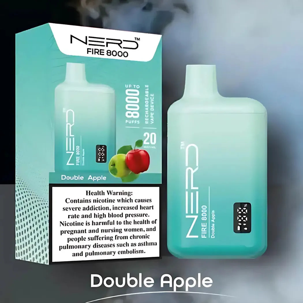 Nerd_Fire_8000_Puffs_Disposable_Vape_2_Nicotine_-_Double_Apple