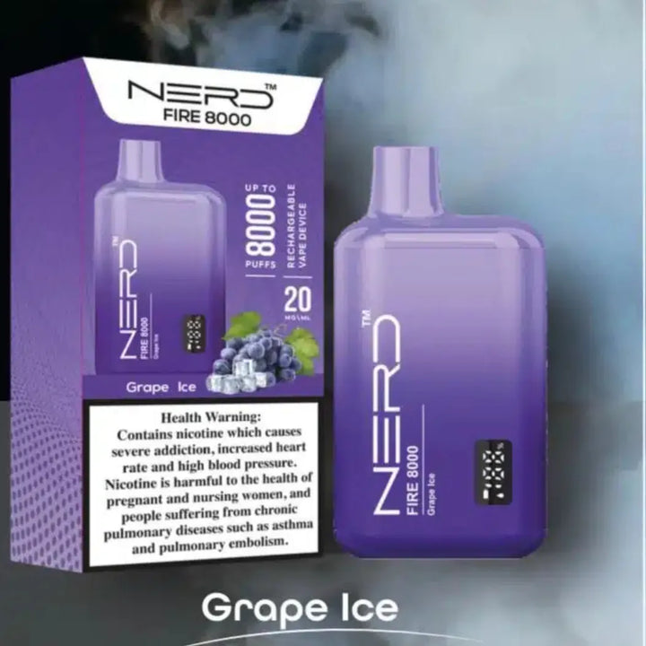 Nerd_Fire_8000_Puffs_Disposable_Vape_2_Nicotine_-_Grape_Ice