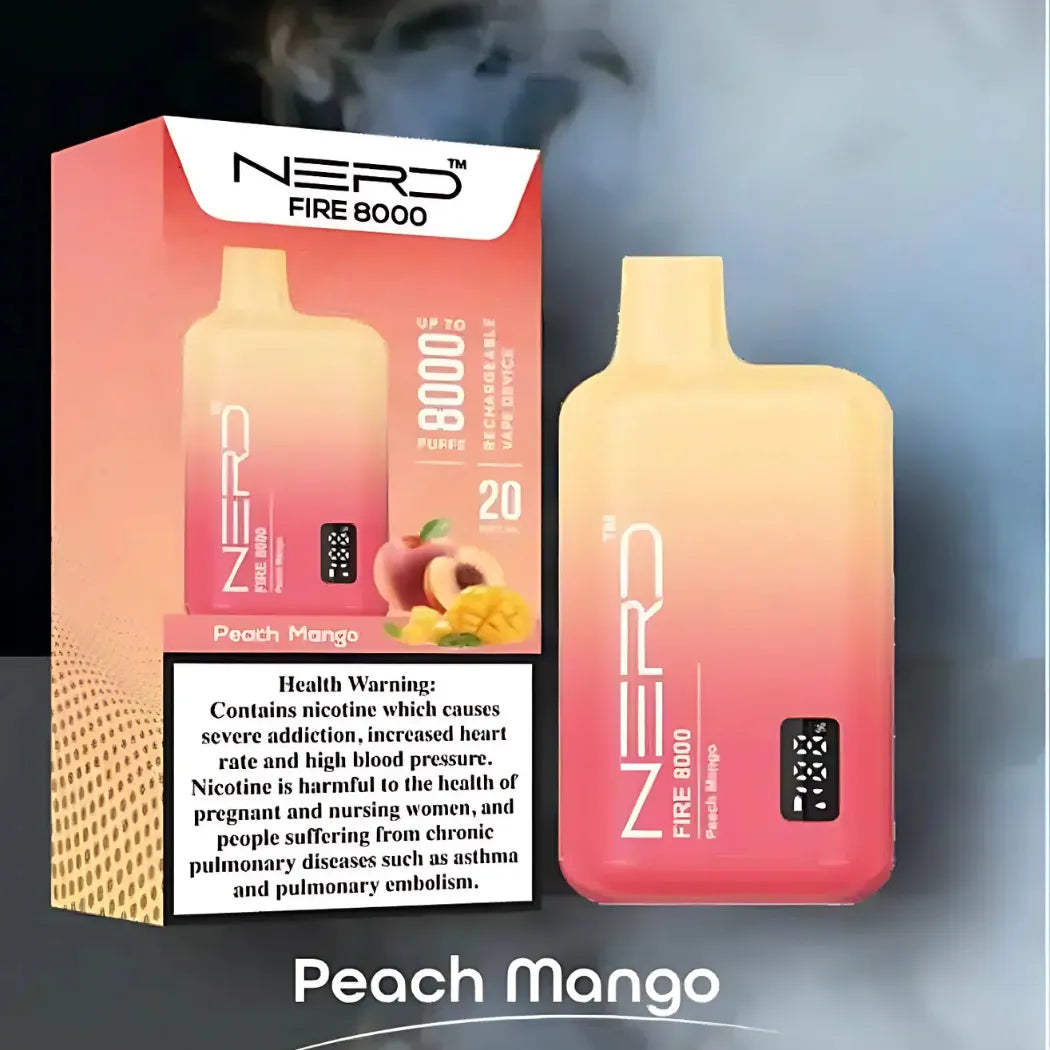 Nerd_Fire_8000_Puffs_Disposable_Vape_2_Nicotine_-_Peach_Mango