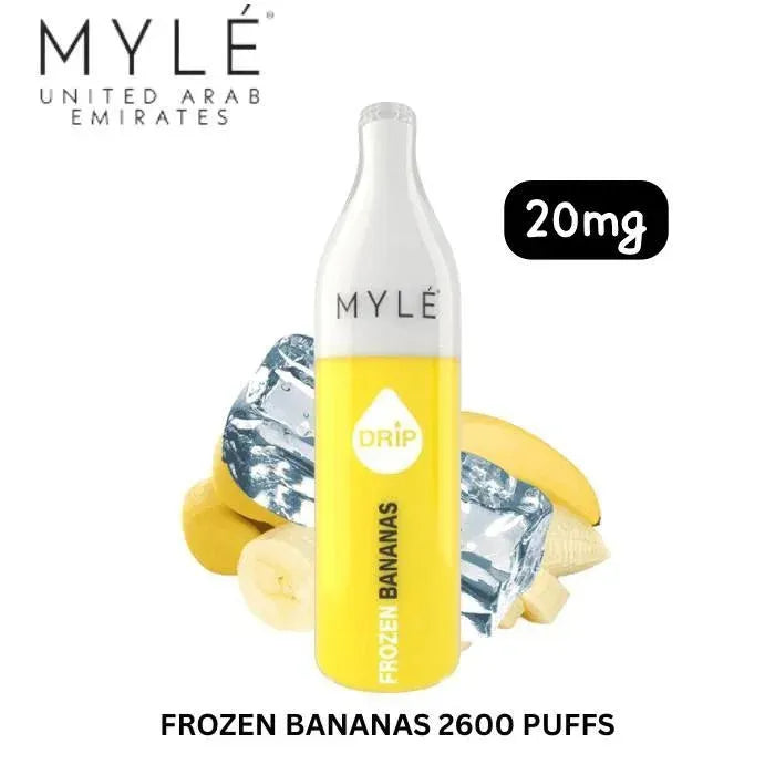 New Myle Drip 2600 Puffs -  Frozen Bananas 