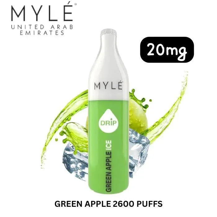 New Myle Drip 2600 Puffs -  Green Apple 