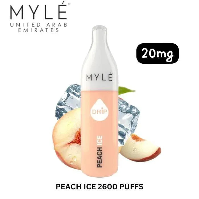 New Myle Drip 2600 Puffs -  Peach Ice 