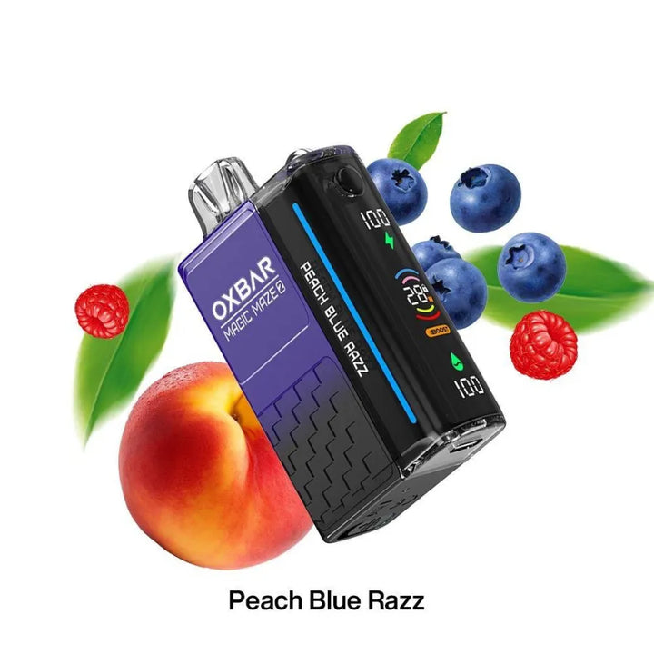 Peach Blue Razz - OXBAR Magic Maze (2) 30000 Puffs Disposable Vape in Dubai, UAE