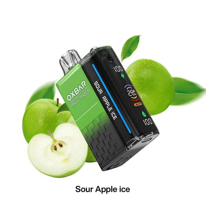Sour Apple Ice   - OXBAR Magic Maze (2) 30000 Puffs Disposable Vape in Dubai, UAE