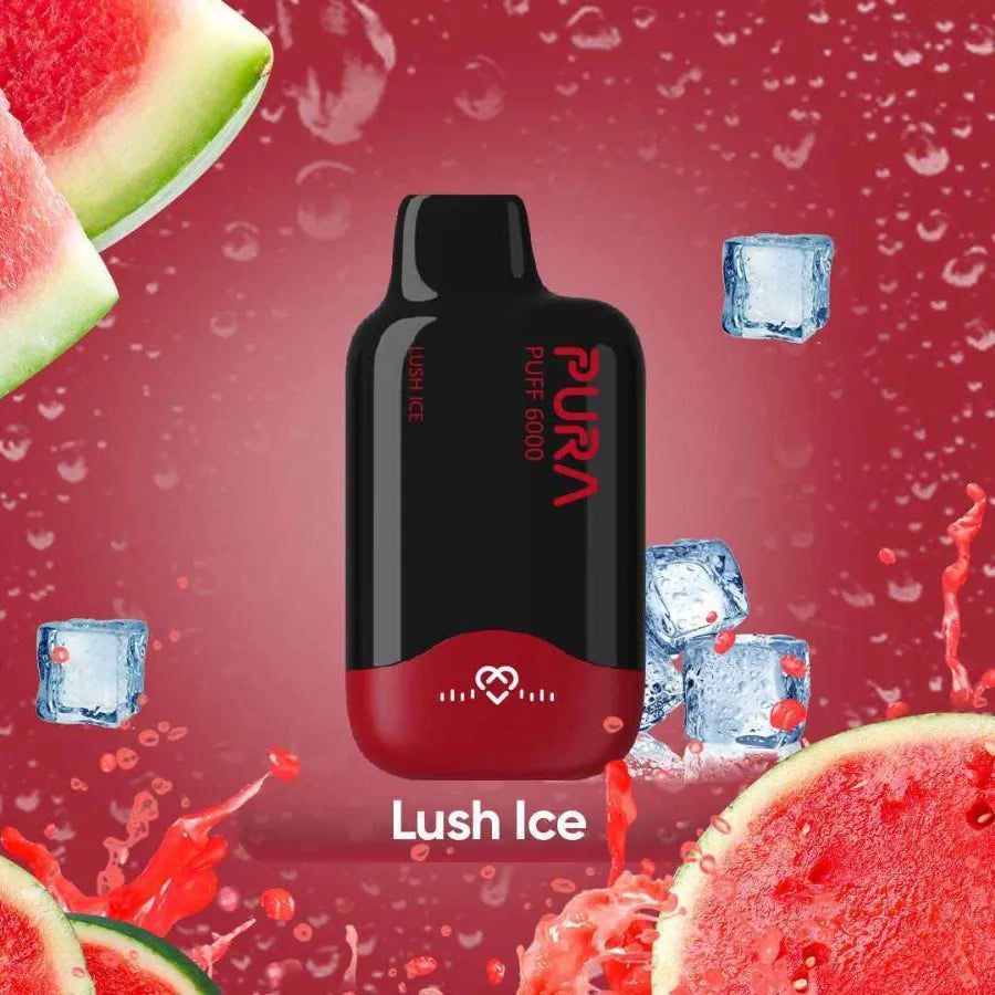 Lush Ice - PURA 6000 Puffs Disposable Vape 20mg in Dubai, UAE