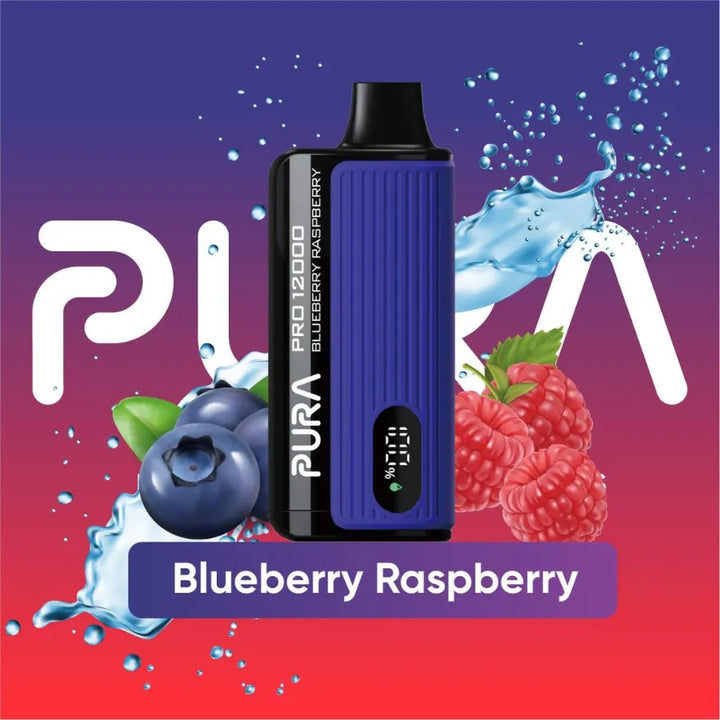 Blueberry Raspberry  - PURA Pro 12000 Puffs Disposable Vape 20mg and 50mg in UAE