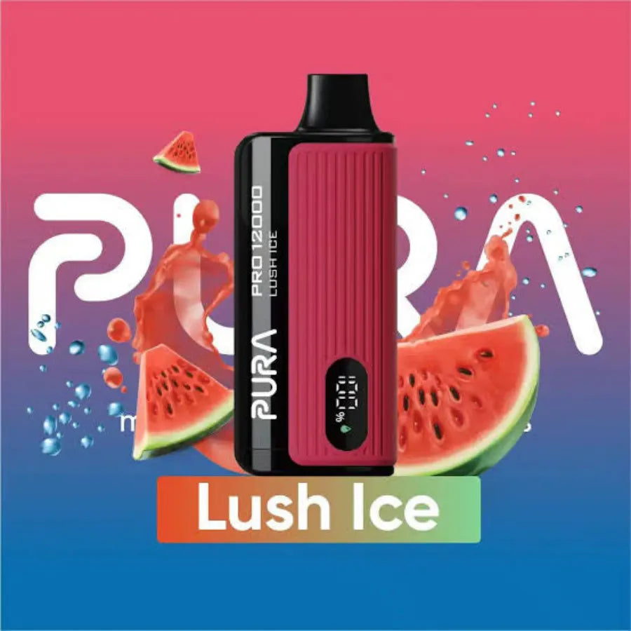 Lush Ice  - PURA Pro 12000 Puffs Disposable Vape 20mg and 50mg in UAE