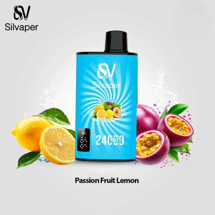Passionfruit Lemon - Silvaper 24000 Puffs Disposable Vape 2% Nicotine in Dubai, UAE
