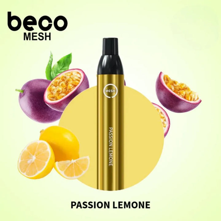 Passion Lemone - Vaptio Beco Mesh 2200 Puffs Disposable Vape in Dubai, UAE   