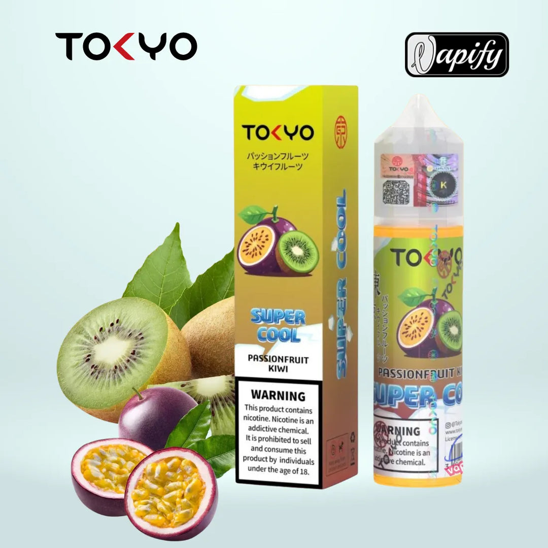 Passion Fruit Kiwi  - Tokyo Super Cool 60ml E-liquid in Dubai, UAE