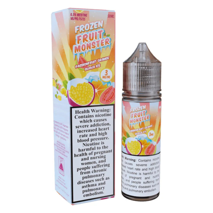 Passionfruit Orange Guava Ice- Monster Vape Labs Frozen Fruit Monster 50ml E-liquid 3mg in Dubai, UAE
