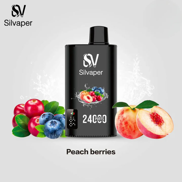 Peach Berries  - Silvaper 24000 Puffs Disposable Vape 2% Nicotine in Dubai, UAE