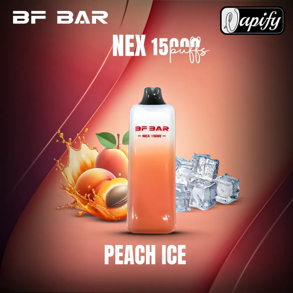Peach Ice - BF BAR NEX 15000 Puffs Disposable Vape in Dubai, UAE