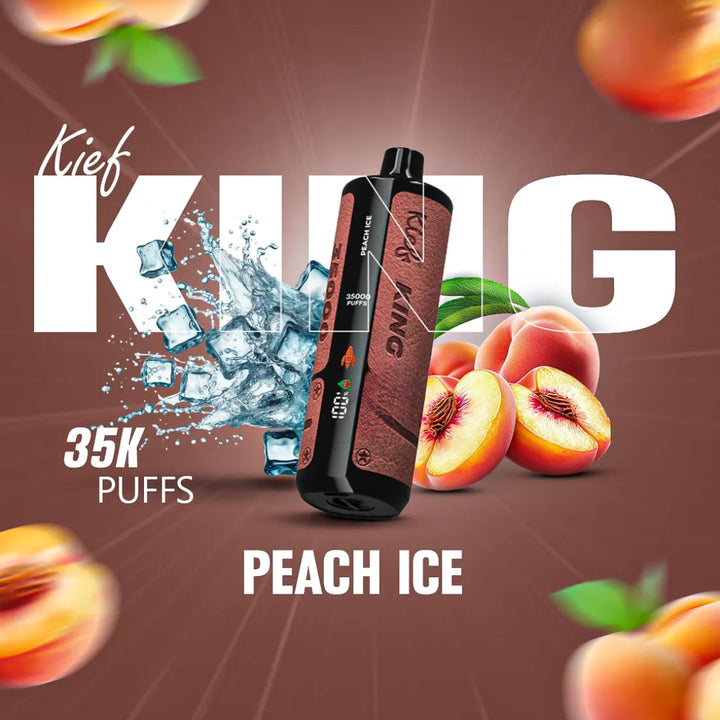 Peach Ice - KIEF King 35000 Puffs Disposable Vape 3mg in Dubai, UAE