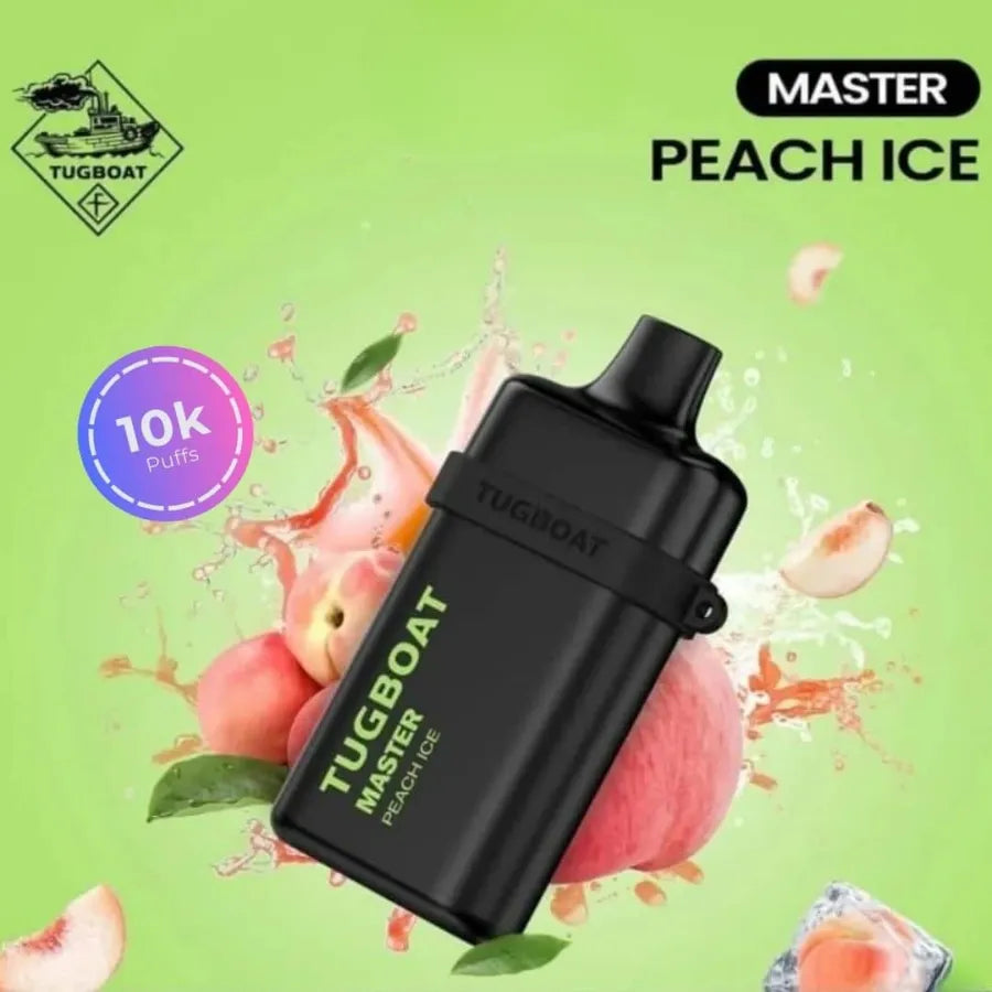 Peach Ice - Tugboat Master 10000 Puffs Disposable Vape 20mg in Dubai, UAE