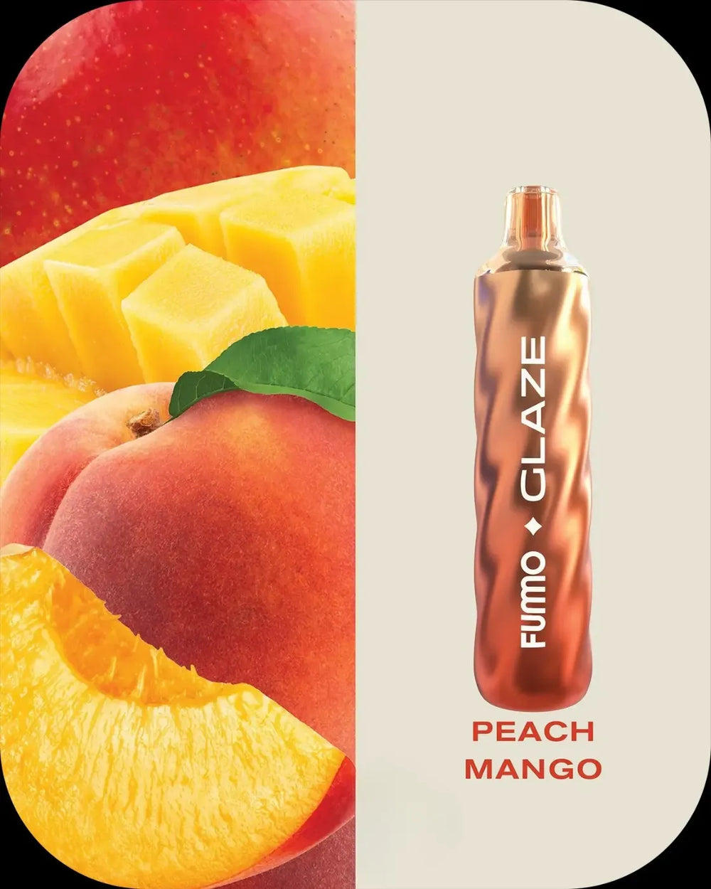 Peach Mango -FUMMO Glaze 4500 Puffs Disposable Vape 20mg Nicotine in Dubai, UAE
