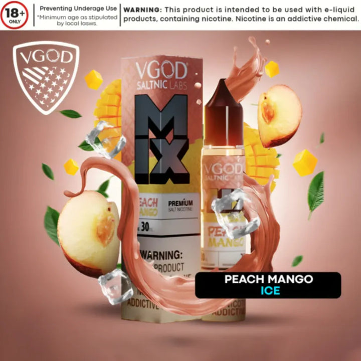 Peach Mango Ice - VGOD Iced Mix Series Saltnic 30ml E-Liquid in Dubai, UAE