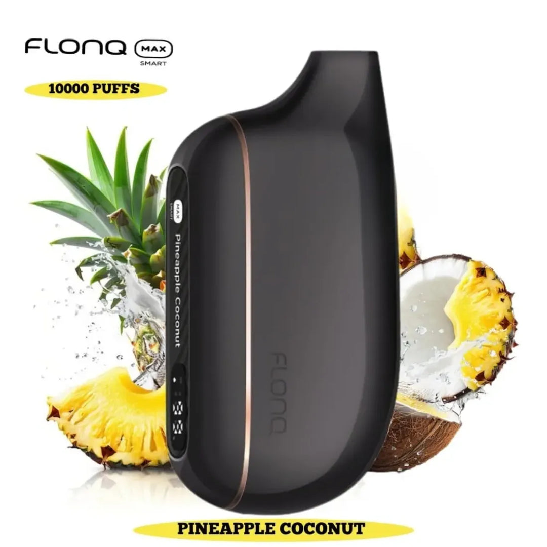 Pineapple Coconut  - Malaki Flonq Max Smart 10000 Puffs Disposable Vape 20mg in Dubai, UAE
